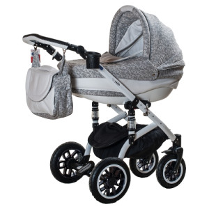 Коляска Adamex Lara Кожа 2 в 1