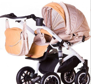 Коляска Adamex Lara Кожа 2 в 1