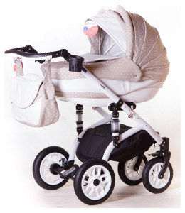 Коляска Adamex Lara Кожа 2 в 1