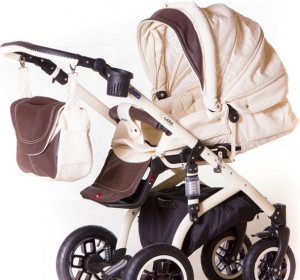 Коляска Adamex Lara Кожа 2 в 1