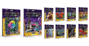 Набор для творчества Danko Toys Diamond Decor, картинки в ассортименте