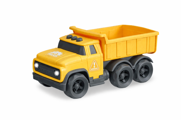 Машинка игрушечная Geng Feng Самосвал, биопластик, свет, 21 см