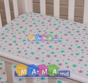 Сменный комплект ASIK Зигзаги и звезды, серо-мятный: 3 элемента