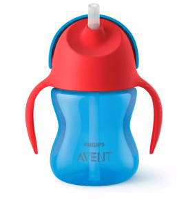 Поильник с трубочкой Philips AVENT Boy, непроливайка, 210 мл, 9m+