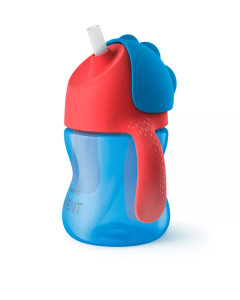 Поильник с трубочкой Philips AVENT Boy, непроливайка, 210 мл, 9m+