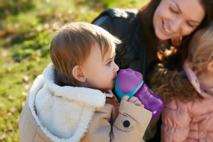 Поильник с трубочкой Philips AVENT Girl, непроливайка, 210 мл, 9m+