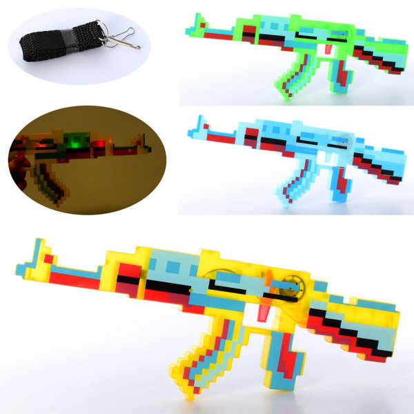 Автомат Minecraft 808A, со звуком и светом, батарейки