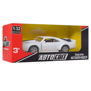 Машинка АвтоСвит AS-1886 Спорткар, инерционная, металлическая, 12 см