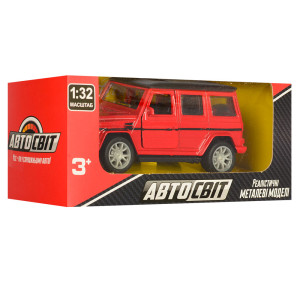 Машинка АвтоСвит AS-1892 Внедорожник, инерционная, металлическая, 11,5 см