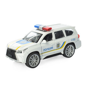 Машинка АвтоСвит AS-1833 Полиция, инерционная, металлическая, 11,5см