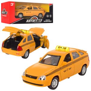 Машина АвтоСвит AS-2050 Такси, инерционная, металлическая, 13см