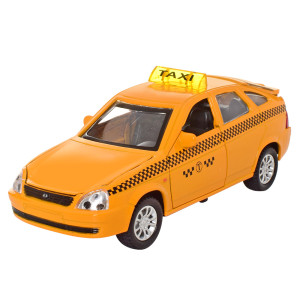 Машина АвтоСвит AS-2050 Такси, инерционная, металлическая, 13см