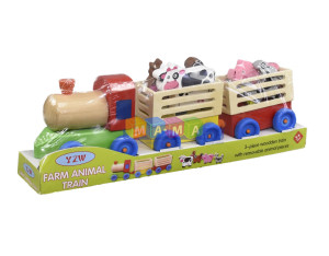 Игрушка деревянная Bambi Паровозик 555-248