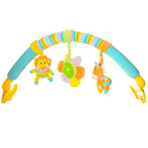 Игрушка на коляску NJ-016-FP-020, дуга на прищепках