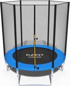 Батут круглый FunFit 840, с сеткой, диаметр 183 см