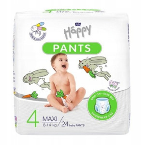 Трусики Bella Happy Pants Maxi №4 (8-14 кг), 24шт.