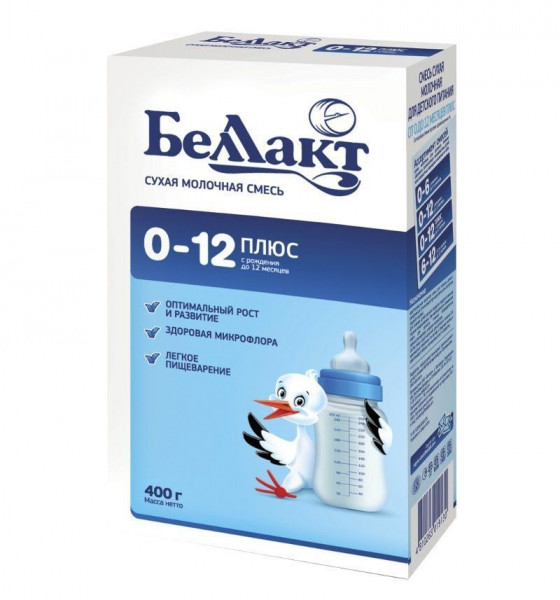 Заменитель грудного молока Беллакт Плюс, смесь для новорожденного, 0 - 12 m, 400 гр