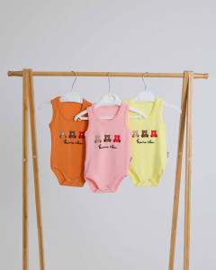 Боди-майка детский Findik Мишки, хлопок, унисекс, 1-18 м