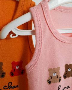 Боди-майка детский Findik Мишки, хлопок, унисекс, 1-18 м