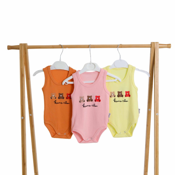 Боди-майка детский Findik Мишки, хлопок, унисекс, 1-18 м