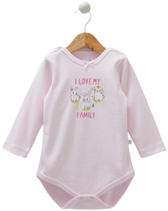 Бодик для девочки Caramell I Love My Family, хлопок, 9-24 м