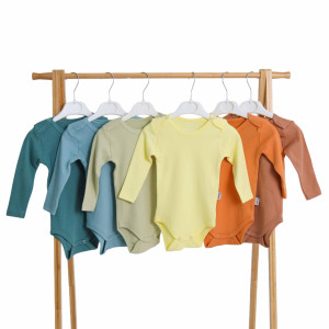 Бодик хлопковый Findik Однотон, для мальчика и девочки, хлопок, 9-48м