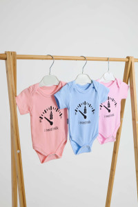 Боди-футболка летний Findik I need milk, хлопок, унисекс, 1-18м