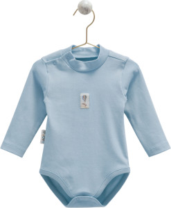 Бодик детский Caramell Basic с горлышком, для мальчика, хлопковый, 3-18 м