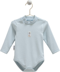 Бодик детский Caramell Basic с горлышком, для мальчика, хлопковый, 3-18 м