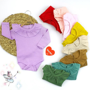 Боди для девочки MuratBaby Рюши, рубчик, 3-18м