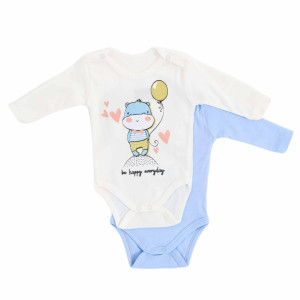 Боди детский Findik Be happy everday, интерлок, 1-18м