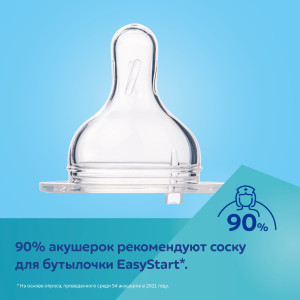 Бутылочка Canpol babies Easy Start Royal baby, шир.горл, пластик, соска силикон,  0m+, 120 мл