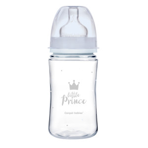 Бутылочка Canpol babies Easy Start Royal baby, шир.горл, пластик, соска силикон, 3m+, 240 мл