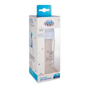 Бутылочка Canpol babies Easy Start Royal baby, шир.горл, пластик, соска силикон, 3m+, 240 мл