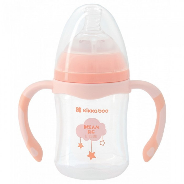 Бутылочка Kikkaboo, пластик, антиколиковая, 3m+, 180мл