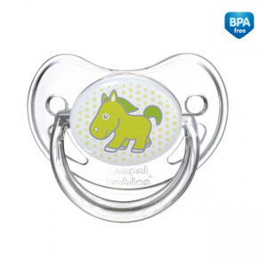 Пустышка анатомическая Canpol babies Transparent, силикон, 0m+, категория A, 1шт.  