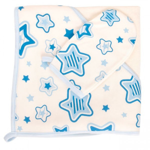 Полотенце - уголок после купания Canpol babies с перчаткой, махровое, для новорожденных, 80х80 см