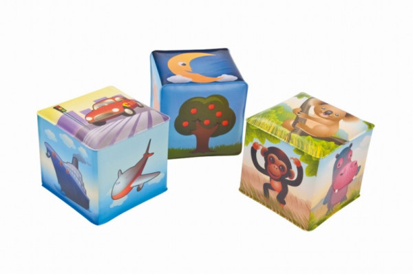 Кубики обучающие Canpol babies виниловые, мягкие, со звоночком, 1шт.