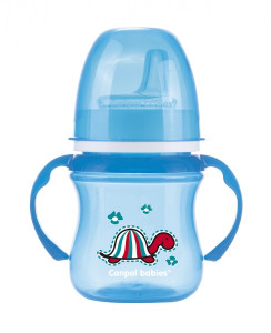Поильник - непроливайка Canpol Babies EasyStart Цветные зверюшки, с силиконовым носиком, с ручками, 120 мл
