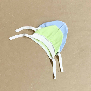 Чепчик для новорожденного, хлопковый, с начесом, 0-9 м