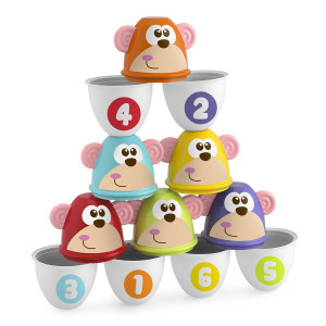 Игрушка Chicco Monkey strike, набор для боулинга