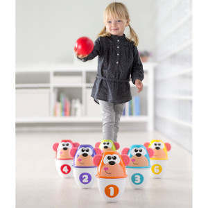 Игрушка Chicco Monkey strike, набор для боулинга