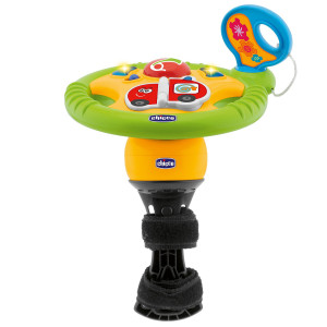 Игрушка развивающая Chicco Маленький водитель, руль на коляску