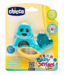 Погремушка - грызунок Chicco Тюлень, прорезыватель для зубов