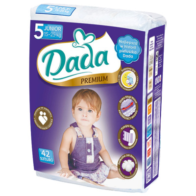 Подгузники Dada Premium Junior №5 (15-25 кг) 42шт.