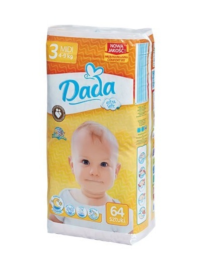 Подгузники Dada Premium Extra Soft midi №3 (4-9 кг) 64шт.