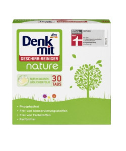 Бесфосфатные таблетки для посудомоечных машин DenkMit (Германия) Geschirr-Reiniger Nature, 30 таблеток