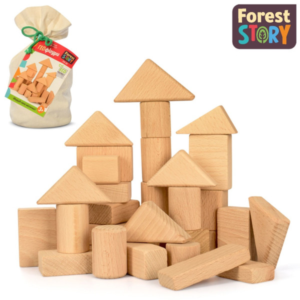Конструктор деревянный Forest Story Городок FS 02