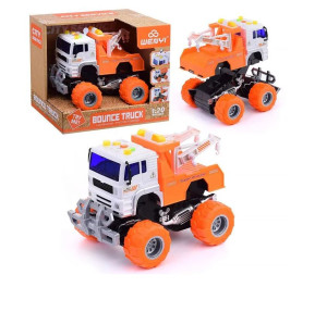 Машинка инерционная Wenyi Грузовик/Мусоровоз, со звуком и светом, 1:20