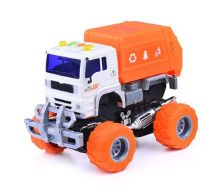 Машинка инерционная Wenyi Грузовик/Мусоровоз, со звуком и светом, 1:20